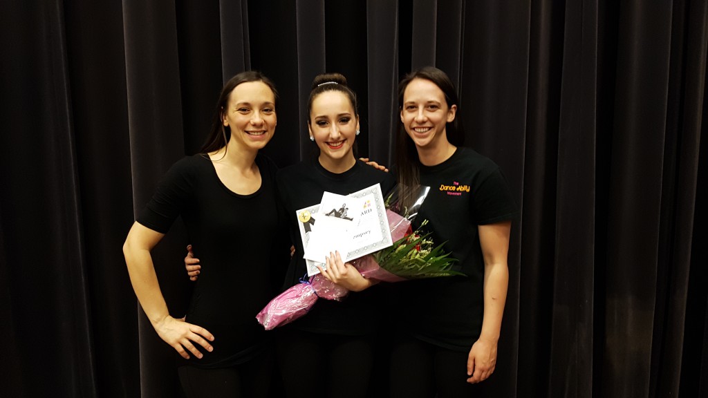 Samantha Dempsey receives the first Volunteer Achievement Award